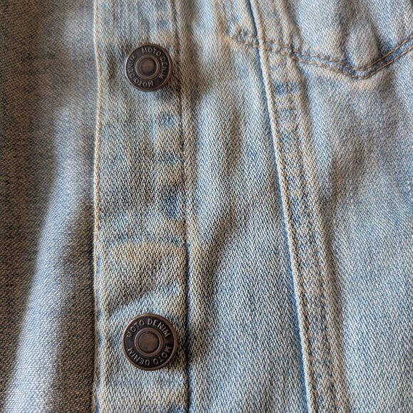 Topshop Moto Cropped Jean Jacket - Picture 4 of 6